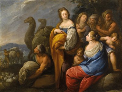 راشيل تخفي الأصنام بواسطة كارلو فرانشيسكو نوفولون